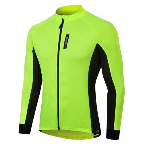 Męska koszulka kolarska Uniform rowerowy z dł