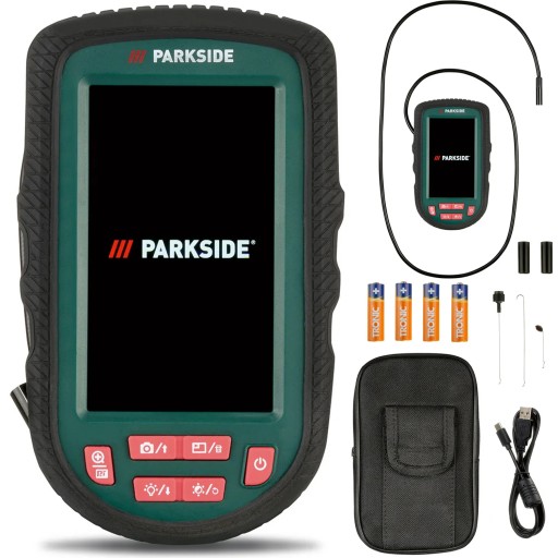 ENDOSKOP KAMERA INSPEKCYJNA WARSZTATOWA PARKSIDE IP67 LED USB ZESTAW