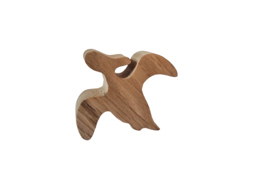 Gałki do mebli z drewna dinozaury wzór pterodaktyl