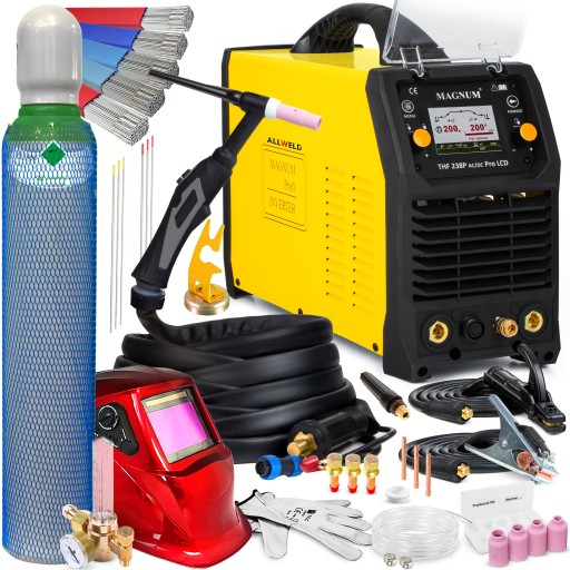 SPAWARKA INWERTEROWA MAGNUM THF 238 PRO LCD TIG AC/DC MMA PULS 200A IGBT