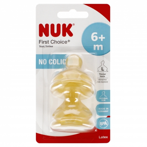 Nuk SMOCZEK do Butelki FC+ LATEKSOWY 6-18m L First Choice+ do PAPEK