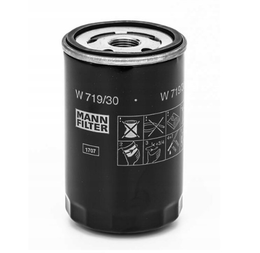 Filtr oleju MANN-FILTER W719/30 AUDI SEAT SKODA VW