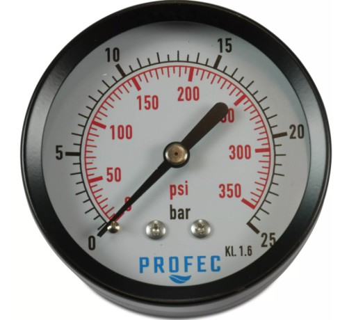 PROFEC Manometr, suchy -1 - 0 bar 1/4 