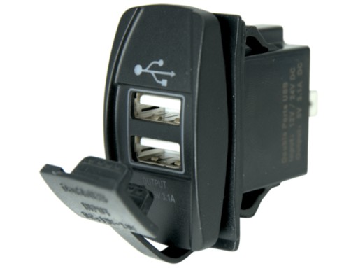 GNIAZDO USB X 2 DO RAMKI DO ŁODZI/JACHTU/KAMPERA