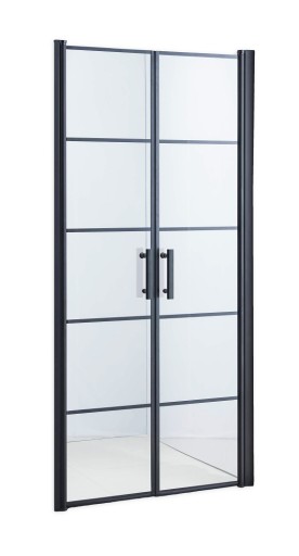 LOFT Black Podwójne Czarne Drzwi 105 reg 104-107cm
