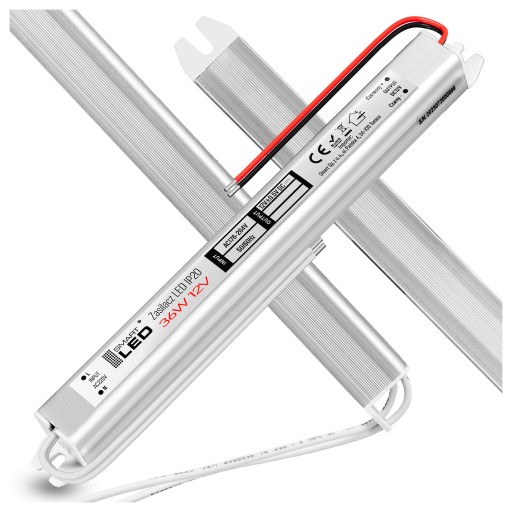 Zasilacz LED 12V 36W 3A Do Taśm Taśmy Transformator Ultra Cienki SLIM