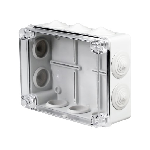Puszka hermetyczna natynkowa S-BOX 406-P z dławnicami 190x140x70mm IP65