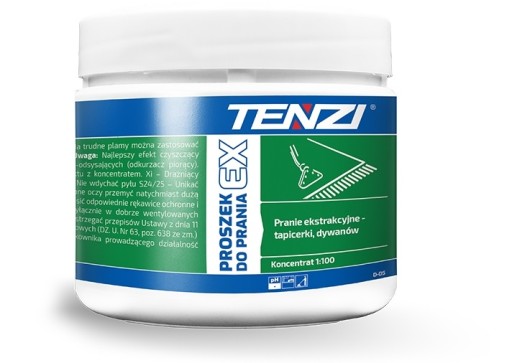 TENZI PROSZEK EX 0,5KG DO DYWANÓW, TAPICEREK SILNY