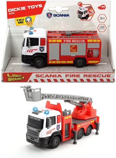 Zabawka DICKIE TOYS SOS wóz straż pożarna Scania