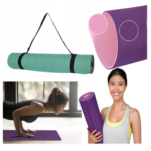 MATA GIMNASTYCZNA DO ĆWICZEŃ JOGI PILATESU FITNESS