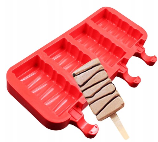 FOREMKA DO LODÓW LODY na patyku ŚWIDERKI ŚWIDEREK DOMOWYCH SORBETÓW 4szt
