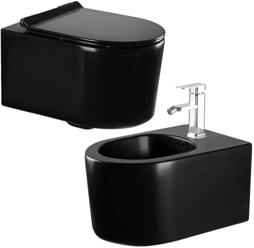 MEXEN SOFIA MISKA WC RIMLESS DESKA BIDET CZARNY