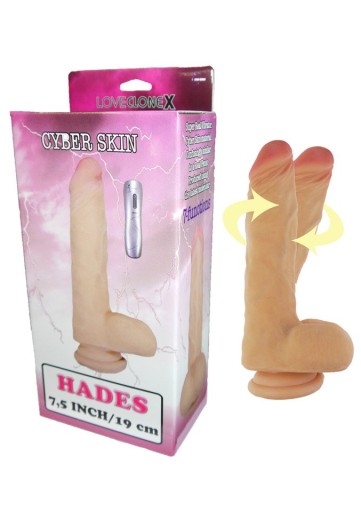 NATURALNY OBROTOWY PENIS FANTOM DILDO HADES 7,5''