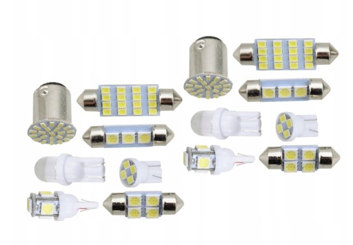 14 sztuk żarówka LED lampa tablicy rejestracyjnej