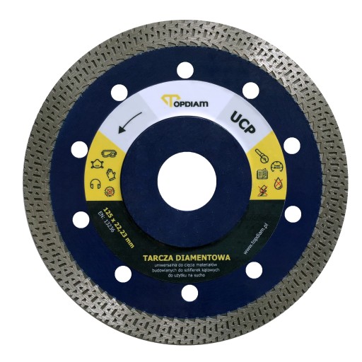 TARCZA DIAMENTOWA TOPDIAM DO CIECIA GRESU 125MM