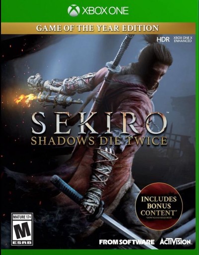 GRA SEKIRO SHADOWS DIE TWICE ONE S/X KOD KLUCZ