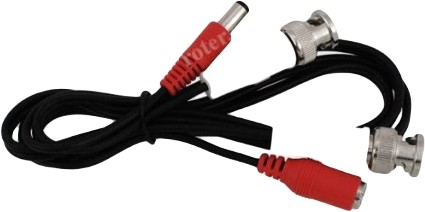 KABEL WTYK BNC+WTYK DC/WTYK BNC+GNIAZO D C 1M
