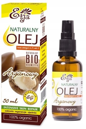 ETJA 100% NATURALNY Olej arganowy BIO do twarzy 50
