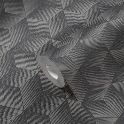 tapeta ekologiczna wzór geometryczny efekt 3D