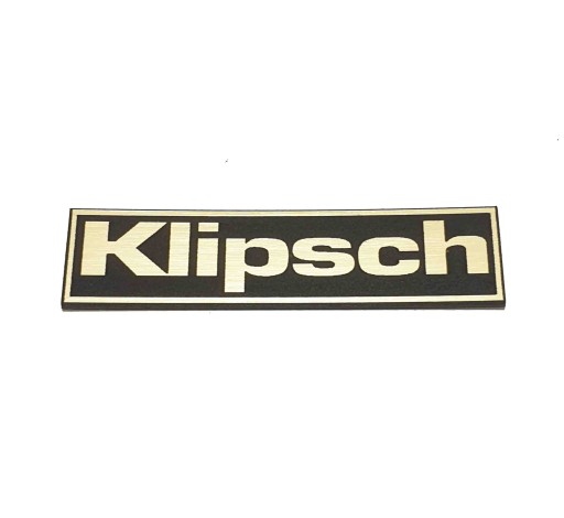 Naklejka Emblemat KLIPSCH złota 40x10mm