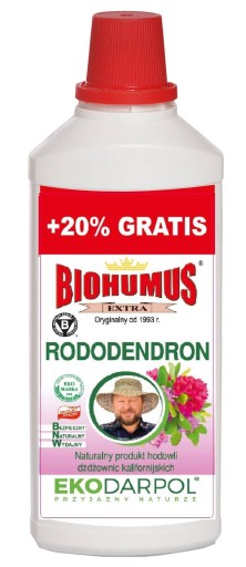 NAWÓZ do RODODENDRONÓW BIOHUMUS EKODARPOL NATURALNY 1L+ 20% gratis