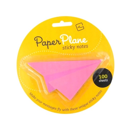 PAPER PLANE - KARTECZKI SAMOPRZYLEPNE - RÓŻOWE