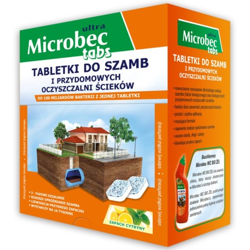 BROS - MICROBEC 16 x 20g TABLETKI DO SZAMB