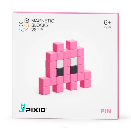 KLOCKI MAGNETYCZNE PIXIO MINI MONSTER PIN 28 SZT