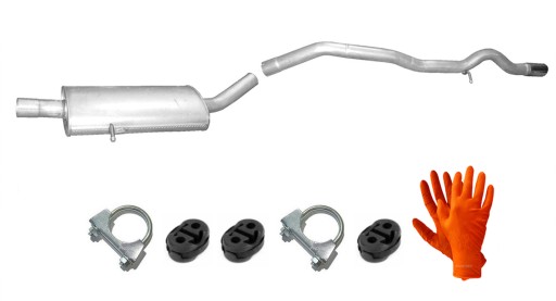 MERCEDES A160 A180 W169 2.0 CDi (2004-2012) TŁUMIK ŚRODKOWY + RURA WYLOTOWA