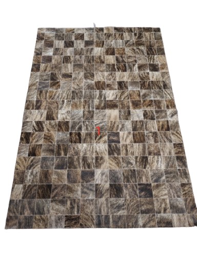 Designerski Dywan PATCHWORK Skóra Bydlęca Krowia