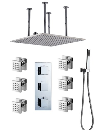 ZESTAW PODTYNKOWY TERMOSTAT DESZCZOWNICA 50 CM