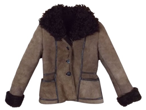 ANTARTEX kozuch skórzany damski M/L