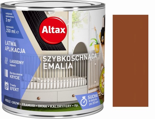 ALTAX EMALIA SZYBKOSCHNĄCA ORZECH 0.25L