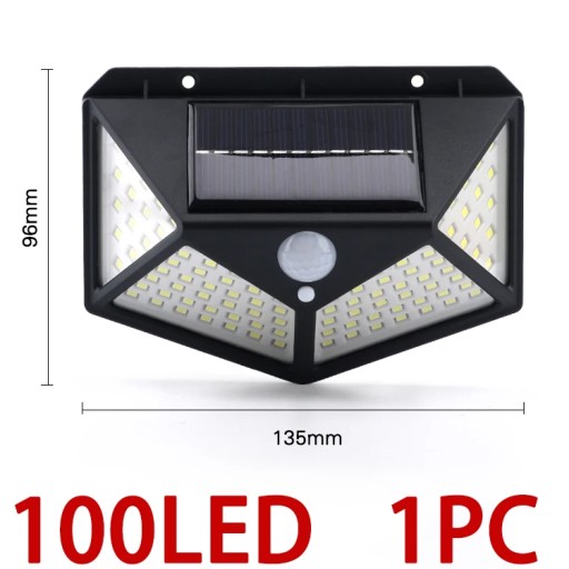 100 LED lampa słoneczna 3 tryb czujnik ruchu lamp