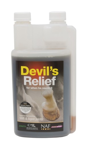 NAF DEVILS RELIEF 1L czarci pazur dla konia z MSM