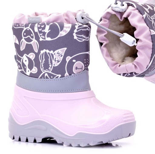 BUTY DZIECIĘCE OCIEPLANE ZIMOWE ŚNIEGOWCE 33/34