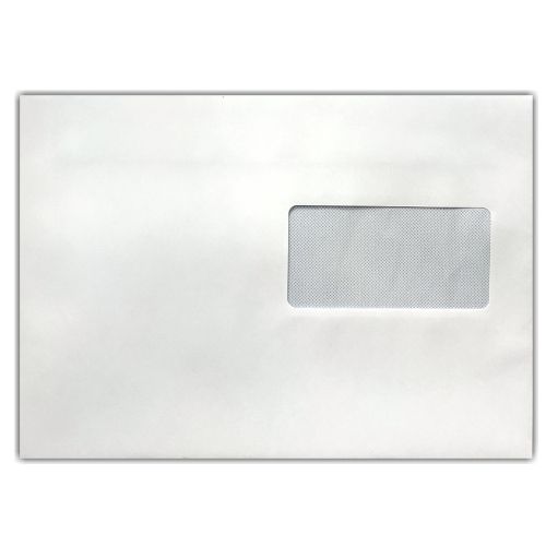 KOPERTA Z OKIENKIEM C5 (162 x 229 mm) KOLOR BIAŁY 50 szt.
