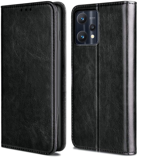 Etui SKÓRZANE MAGNES + SZKŁO do REALME 9 (RMX3521)