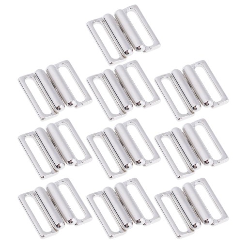 100 Pieces Bra Strap Adjustment Adjuster 14mm