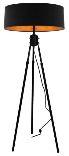 LAMPA STOJĄCA PODŁOGOWA TRÓJNÓG ABAŻUR 45CM LED