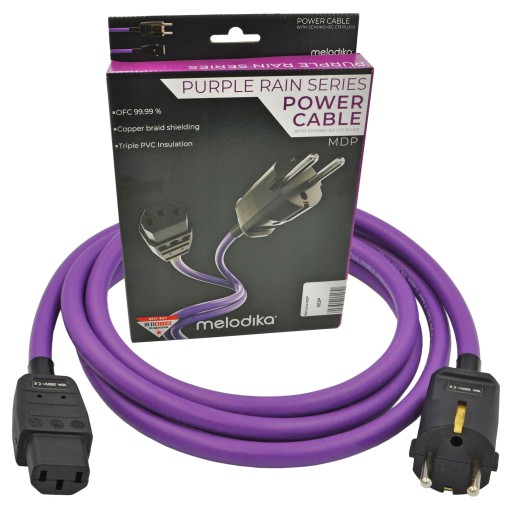 MELODIKA MDP20 PURPLE RAIN KABEL ZASILAJĄCY SCHUKO - IEC C13 OFC 2m