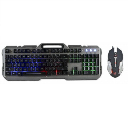 Rebeltec zestaw przewodowy: klawiatura LED + mysz