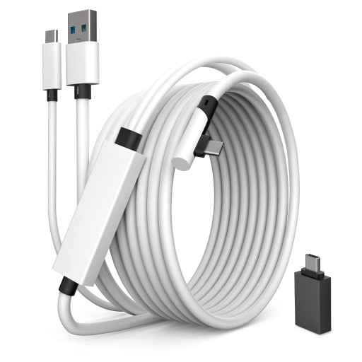 TIERGRADE KABEL POŁĄCZENIOWY 2w1 5M BIAŁY