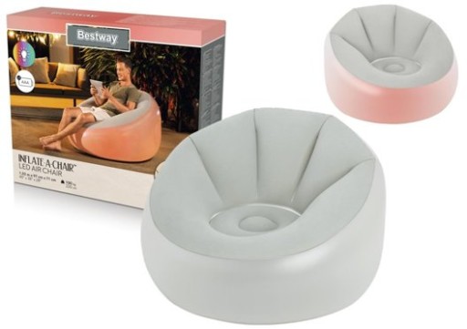 Bestway 75086 Dmuchany Fotel Podświetlany