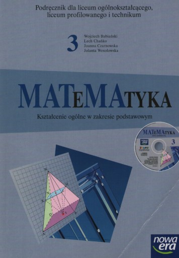 Matematyka 3 podr. + CD Babiański...