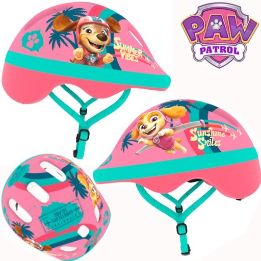 Kask 44-48 cm dziecięcy regulowany - licencja PSI PATROL Girls