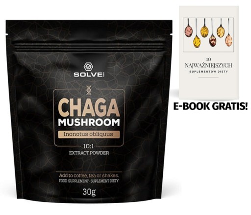 CHAGA SOLVE LABS Mocny EKSTRAKT 10:1 Grzyb 30G