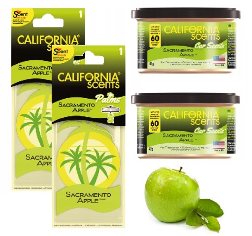 CALIFORNIA CAR SCENTS ZAPACH SACRAMENTO APPLE MIX