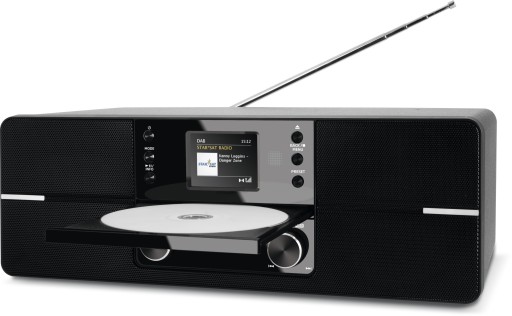 Radio Internetowe WiFi FM DAB+ Bluetooth Odtwarzacz CD USB MP3 Technisat IR