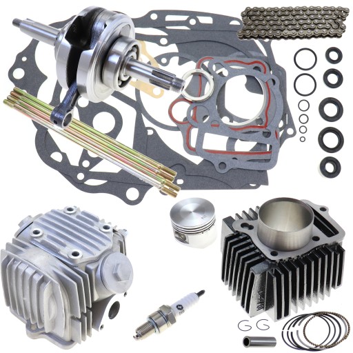CYLINDER GŁOWICA KOMPLETNA WAŁ 4T QUAD ATV 110 125